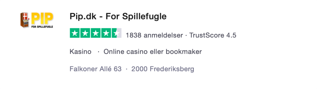 Pip.dk trustpilot